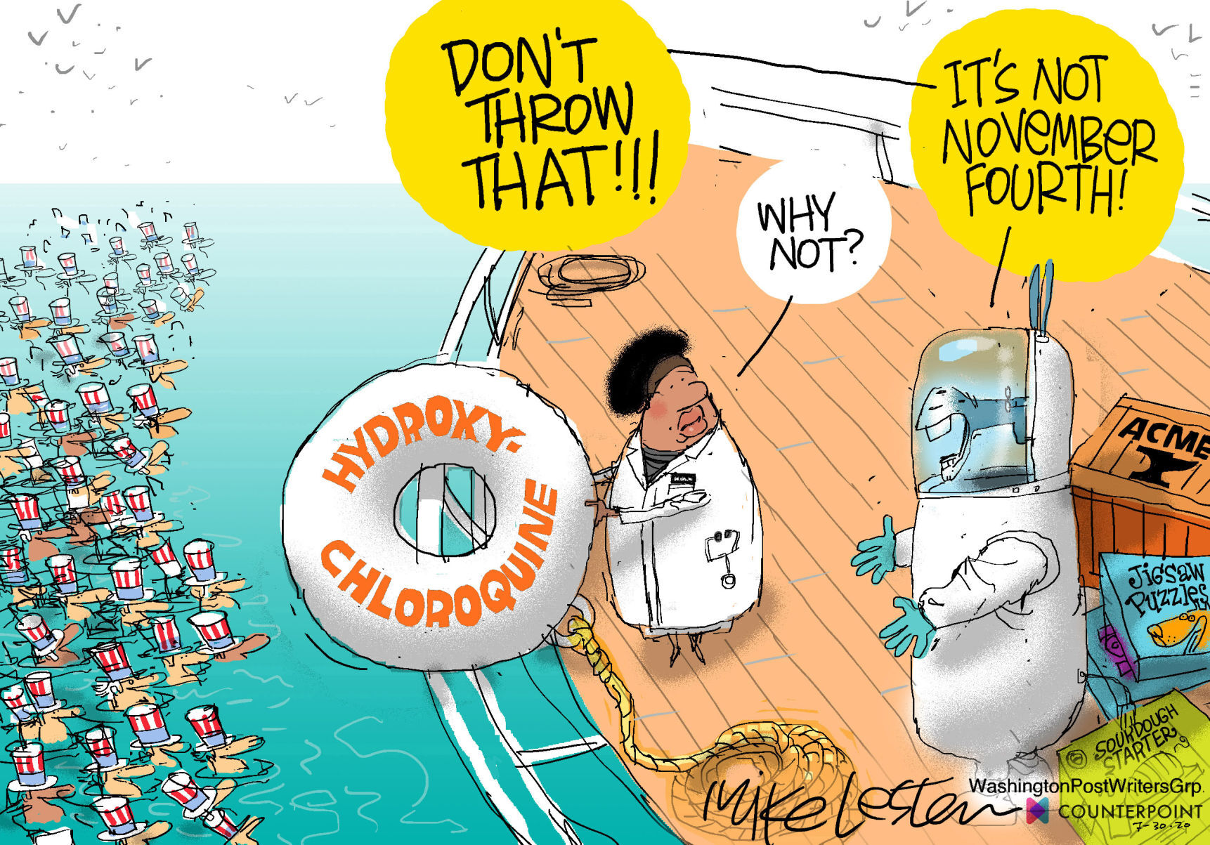 Mike Lester cartoon